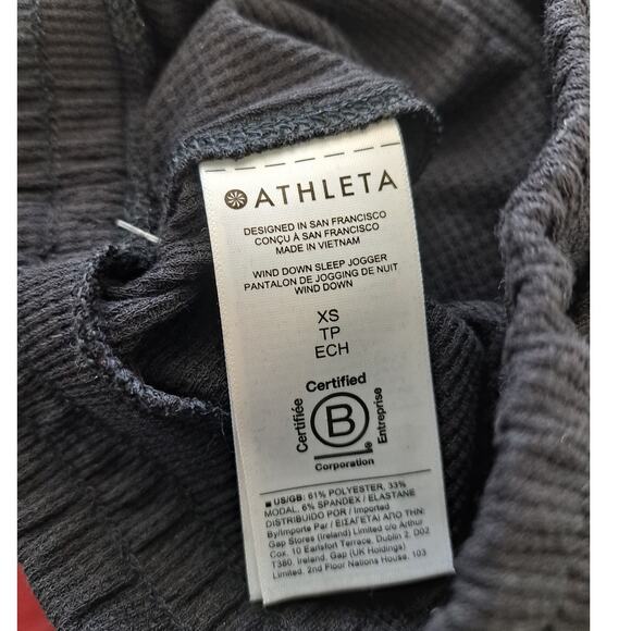 Athleta Wind Down Black Sleep Jogger Size XS NWT0 - Picture 8 of 8